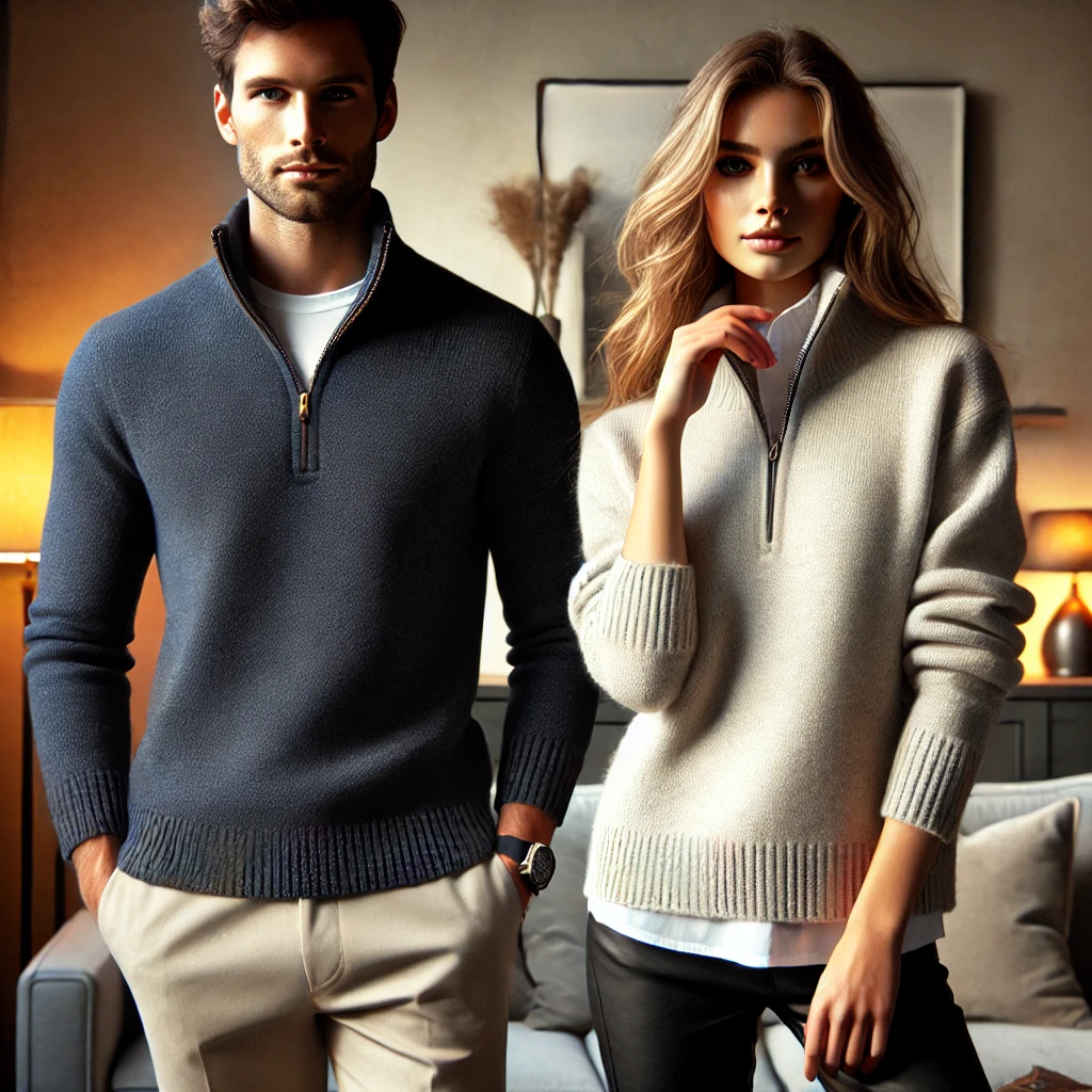 half zip sweater